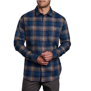 KÜHL Fugitive Tartan Plaid Flannel Shirt‎ Men’s M Long Sleeve Outdoor Hiking